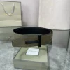 TOM FORD Belts Top-grain Leather Green-Black A70202609070320