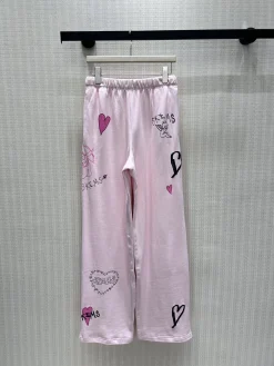 Alternative view of UNCATEGORIZED Trousers Pink-Black S-L B55202609060695