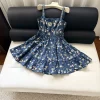 Uncategorized Dresses Blue-White S-L E15202609063533