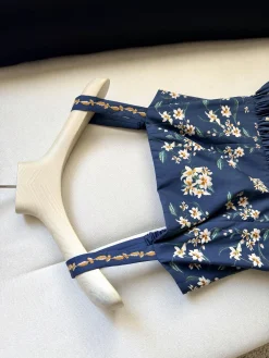 Alternative view of Uncategorized Dresses Blue-White S-L E15202609063533