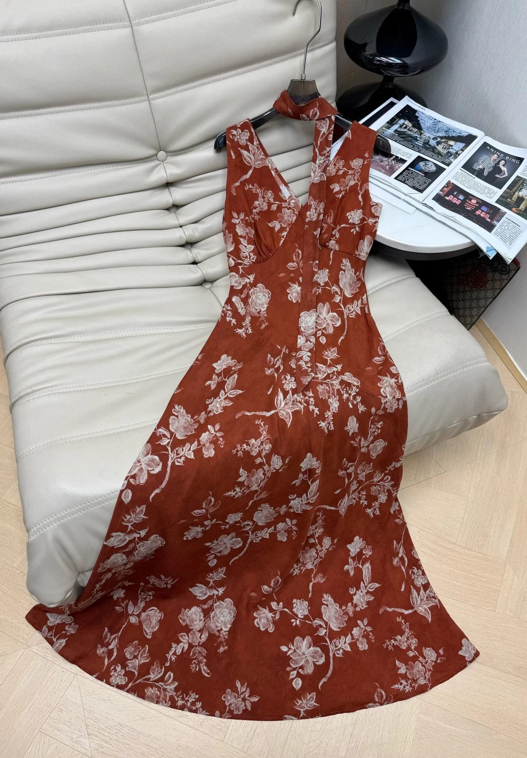 Uncategorized Dresses Brown-White S-L B80202609063158