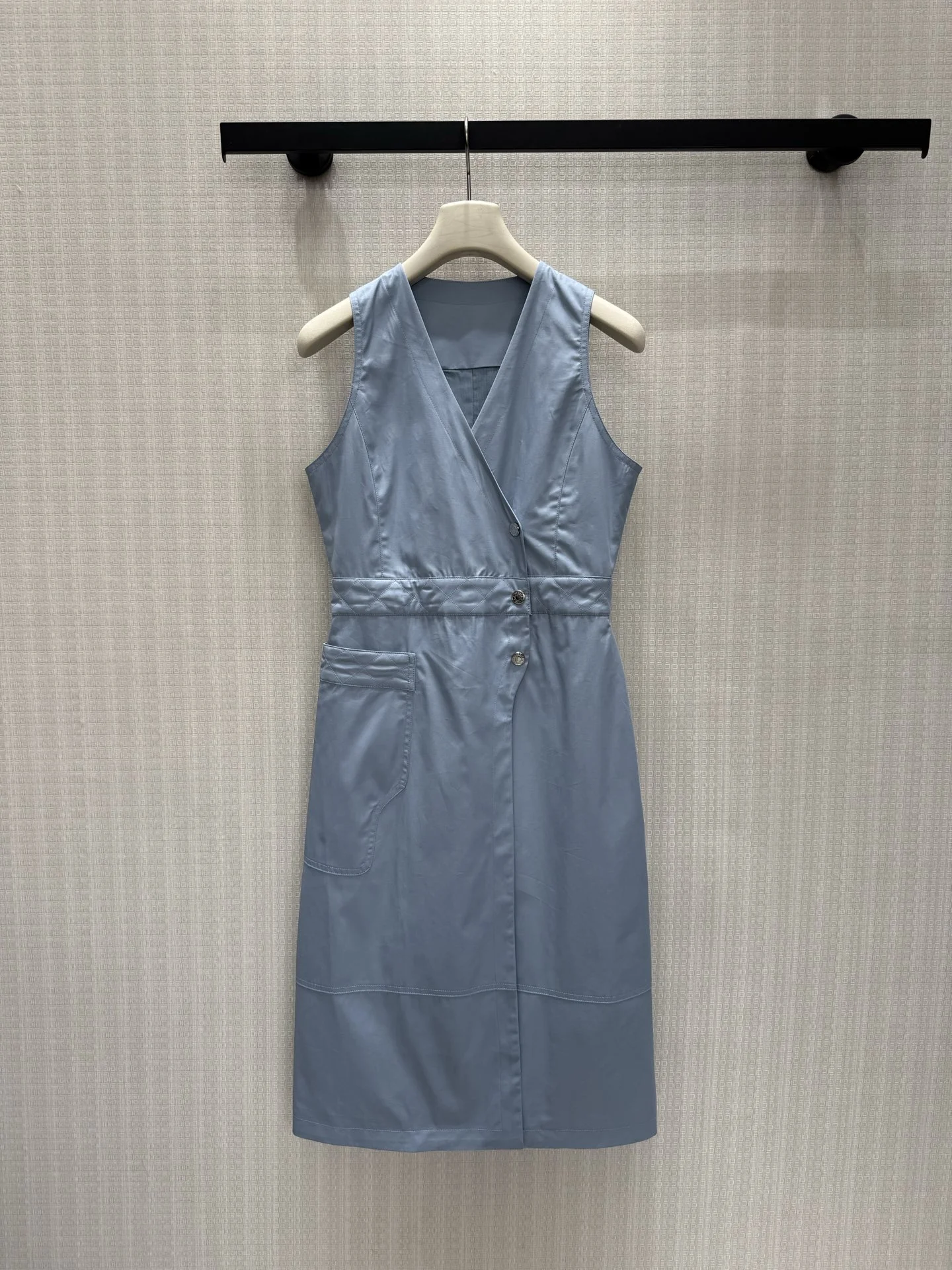 Uncategorized Dresses Cotton Blue S-L D35202609060170