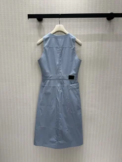 Alternative view of Uncategorized Dresses Cotton Blue S-L D35202609060170