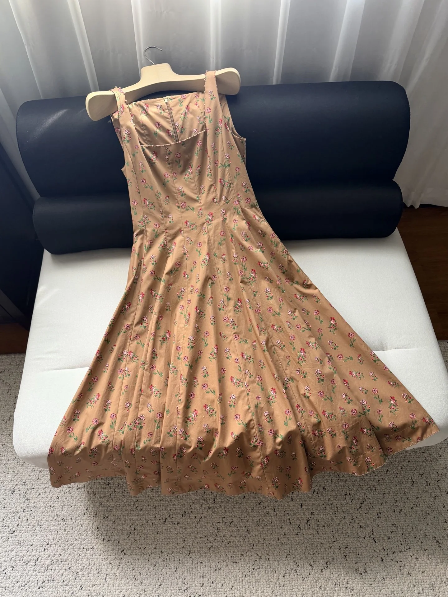 Uncategorized Dresses Cotton Brown-Pink S-XL E15202609060976