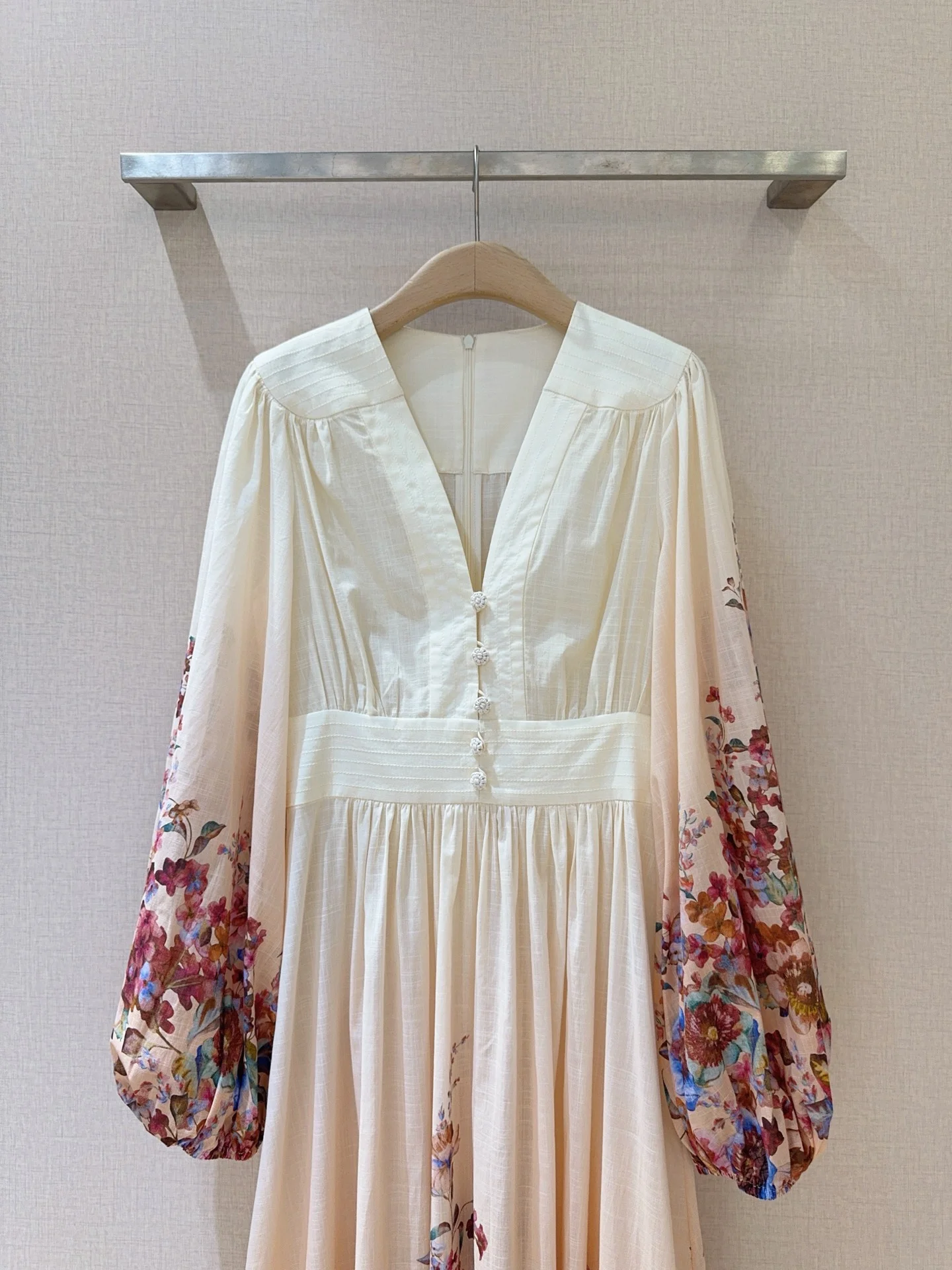 Uncategorized Dresses Cotton Cream-Multicolor S-L D20202609062993 - Image 2