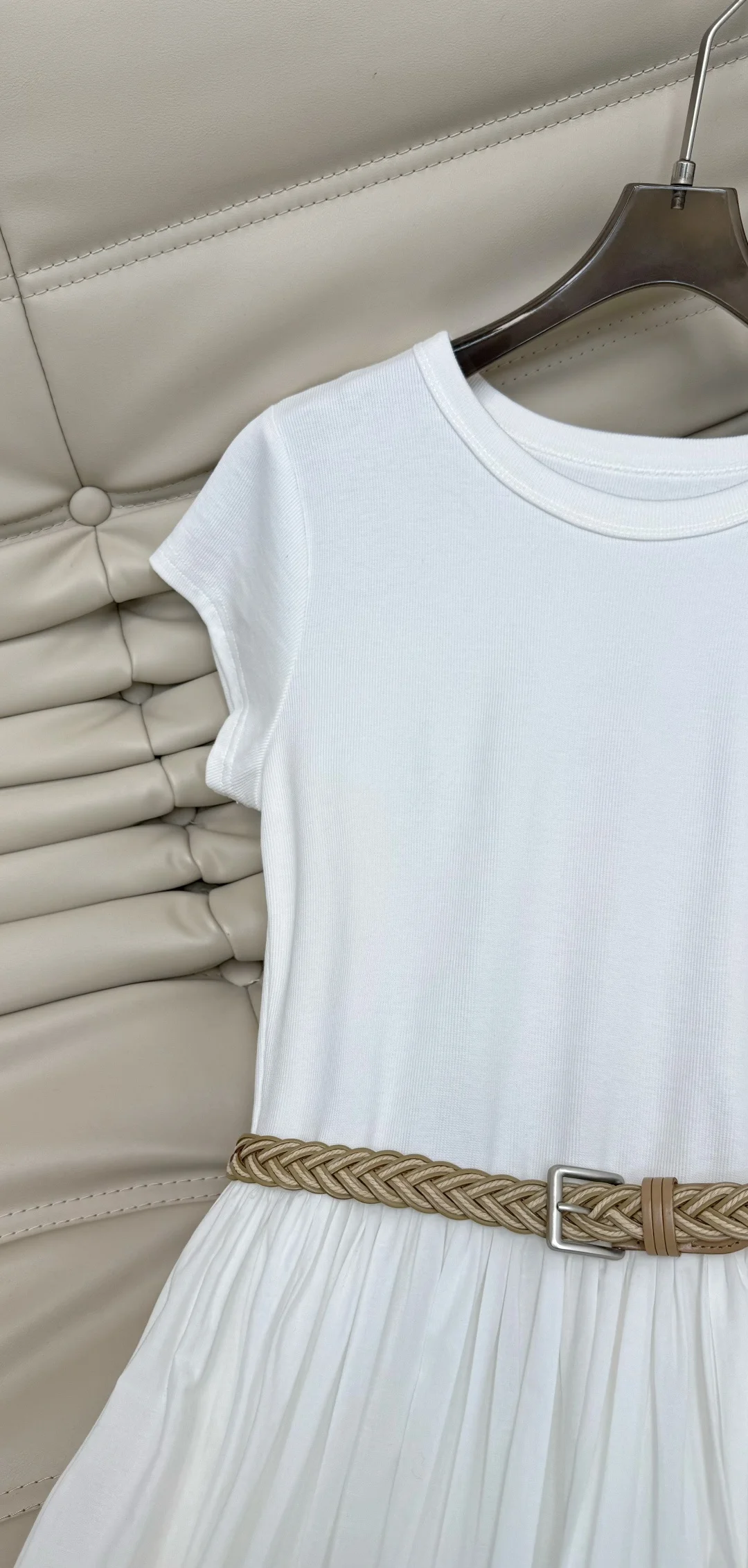 Uncategorized Dresses Cotton Linen White-Brown S-M-L C50202609063150 - Image 3