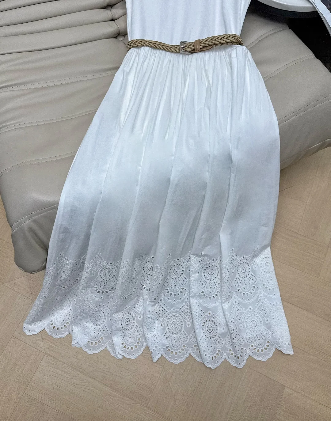 Uncategorized Dresses Cotton Linen White-Brown S-M-L C50202609063150 - Image 6