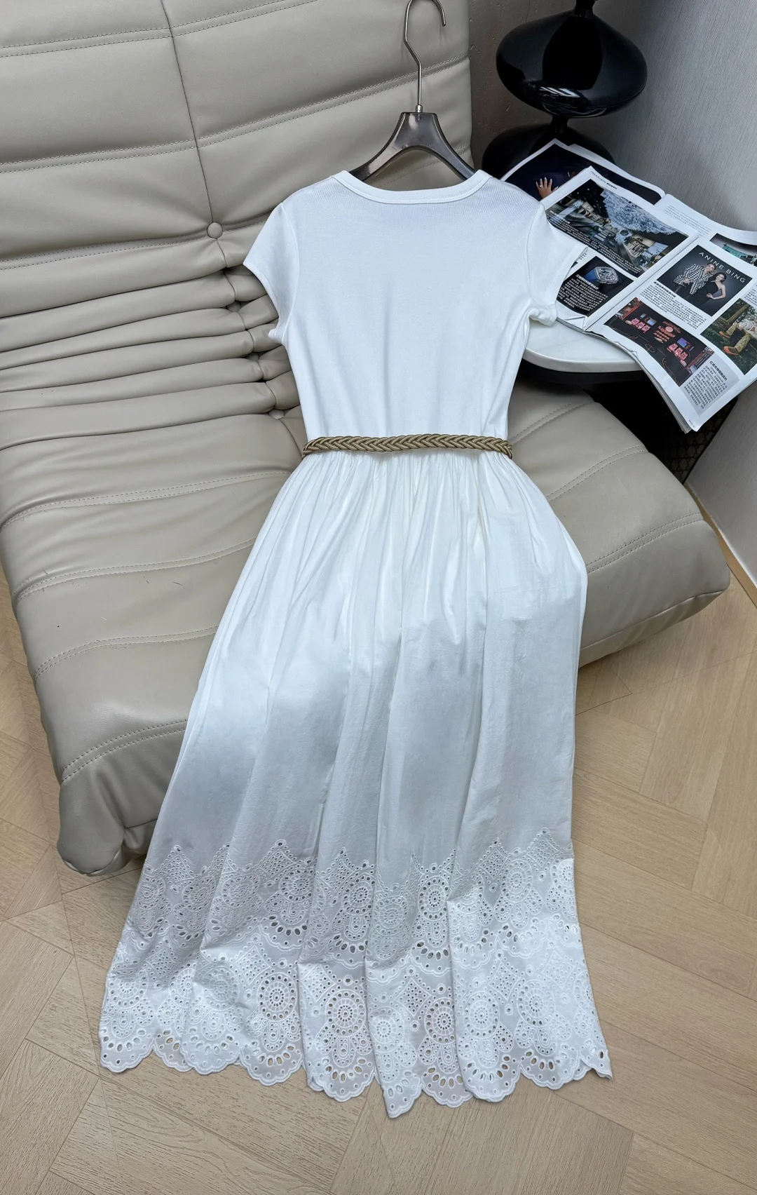 Uncategorized Dresses Cotton Linen White-Brown S-M-L C50202609063150 - Image 7