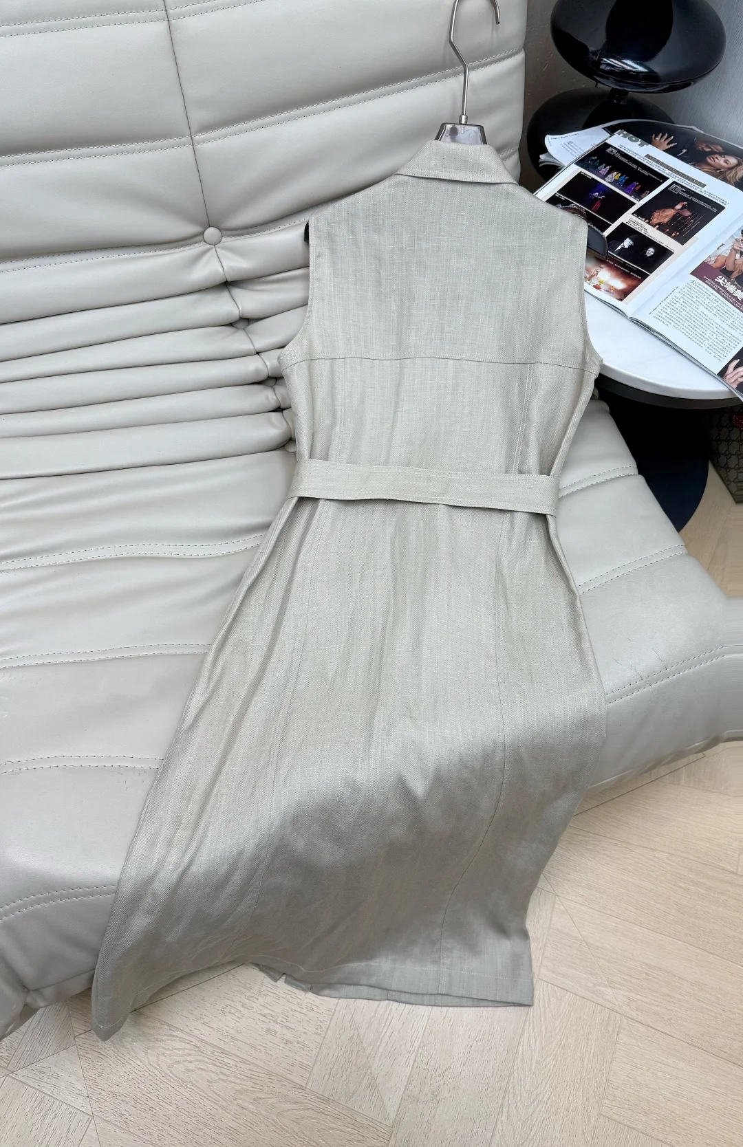 Uncategorized Dresses Linen Beige-Black S-L C00202609060268 - Image 8