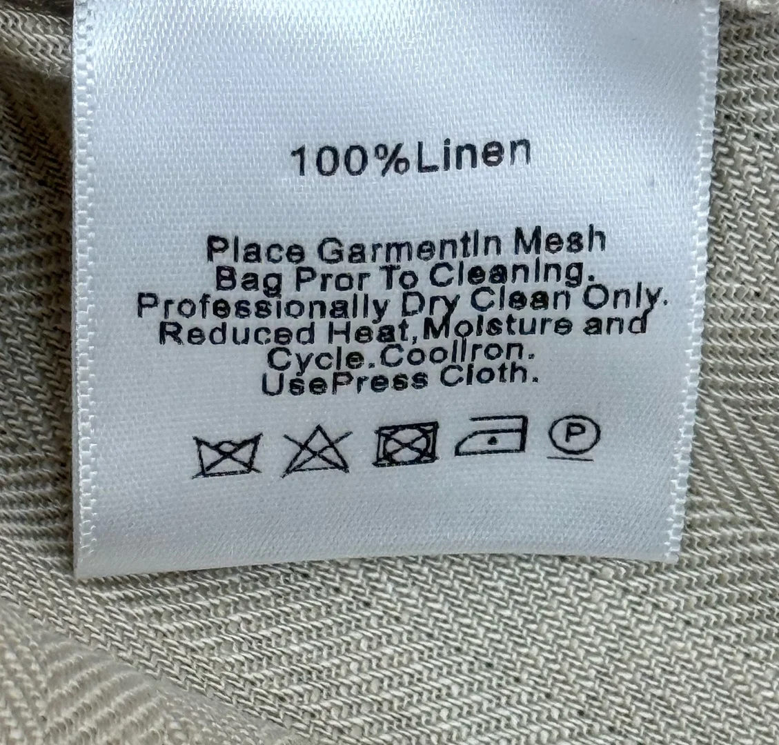 Uncategorized Dresses Linen Beige-Black S-L C00202609060268 - Image 9