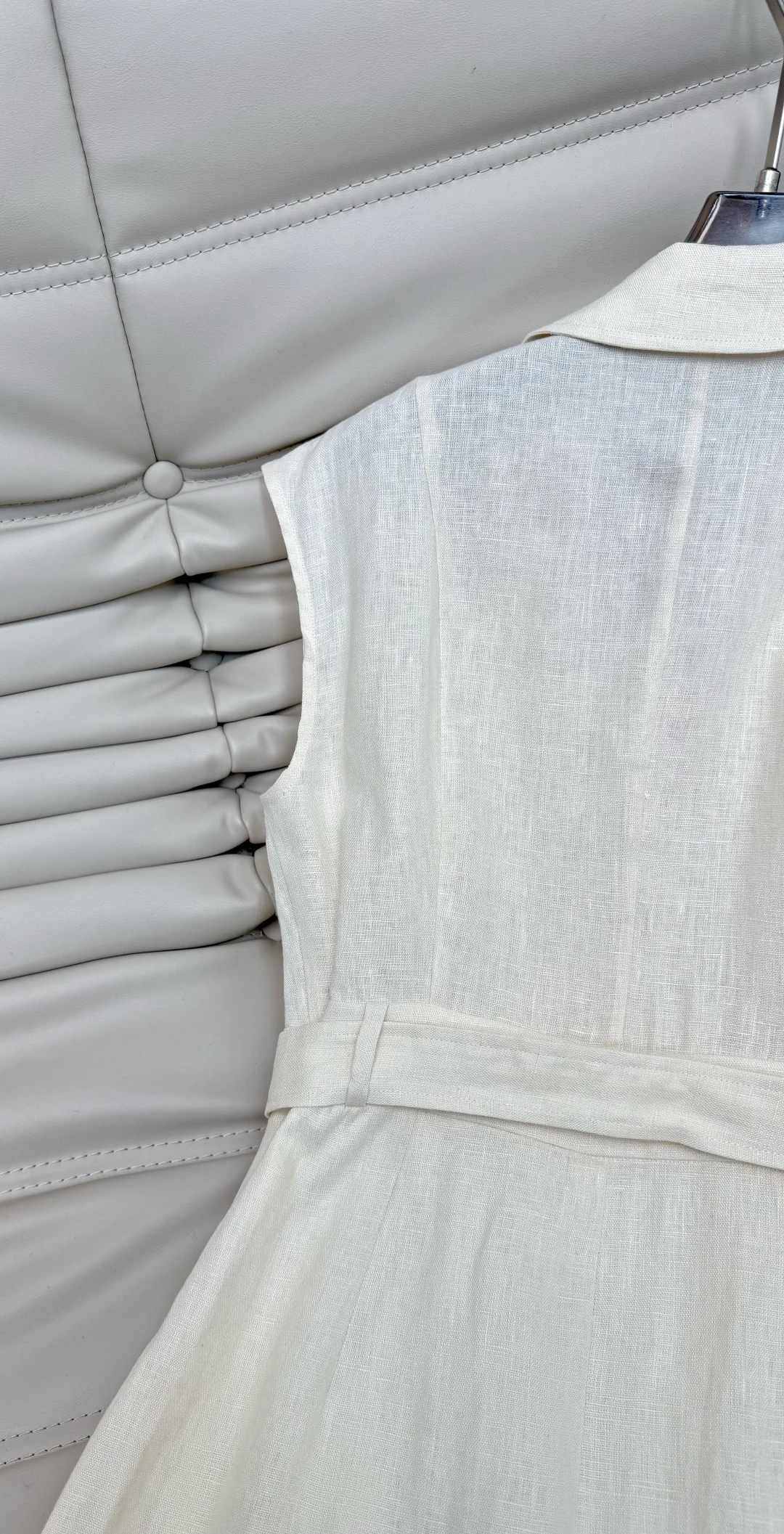 Uncategorized Dresses Linen Cream-Black S-L C50202609063160 - Image 8