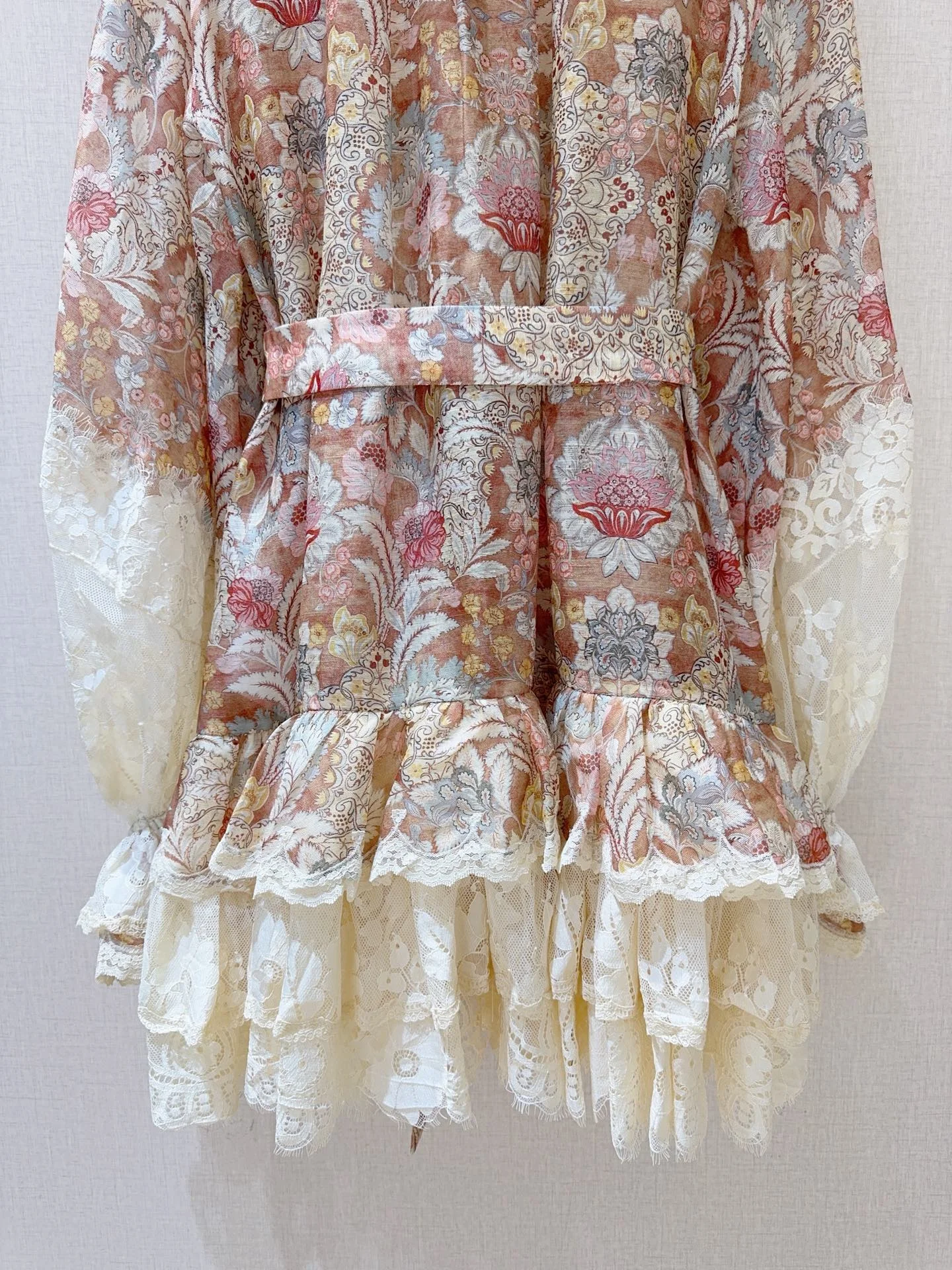 Uncategorized Dresses Silk Linen Pink-Cream S-XL F70202609063002 - Image 6