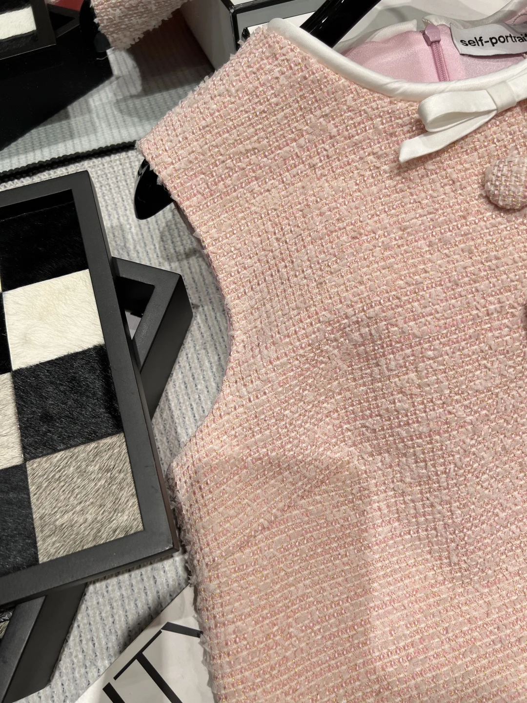 Uncategorized Dresses Tweed Pink-White S-M-L C25202609061873 - Image 3