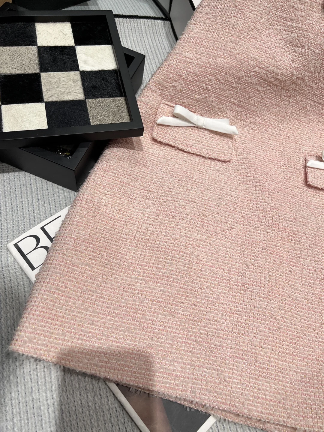 Uncategorized Dresses Tweed Pink-White S-M-L C25202609061873 - Image 4