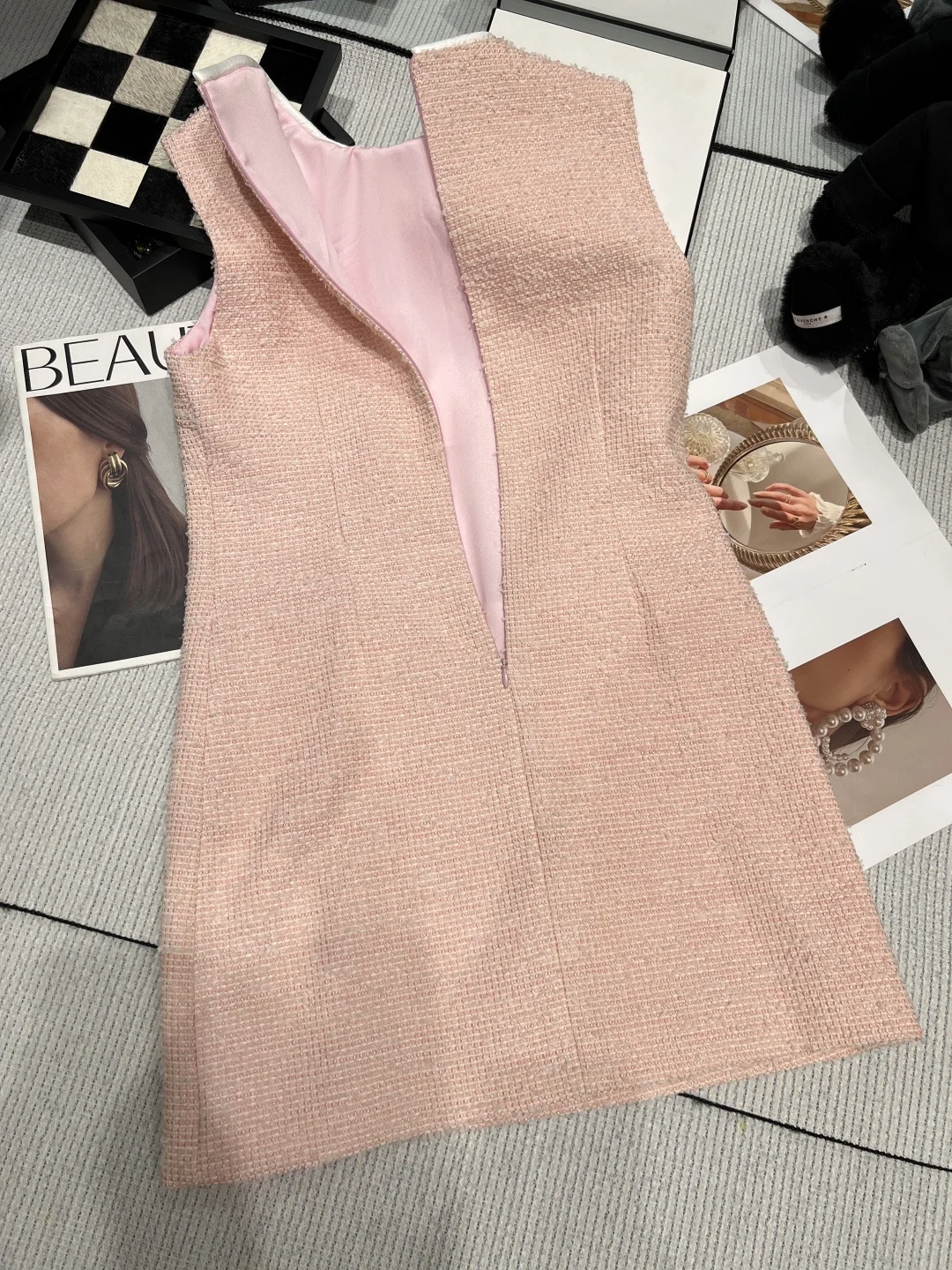 Uncategorized Dresses Tweed Pink-White S-M-L C25202609061873 - Image 7