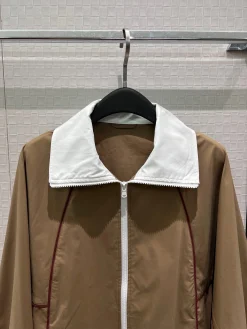 Alternative view of Uncategorized Jackets Brown-White S-L C10202609062794