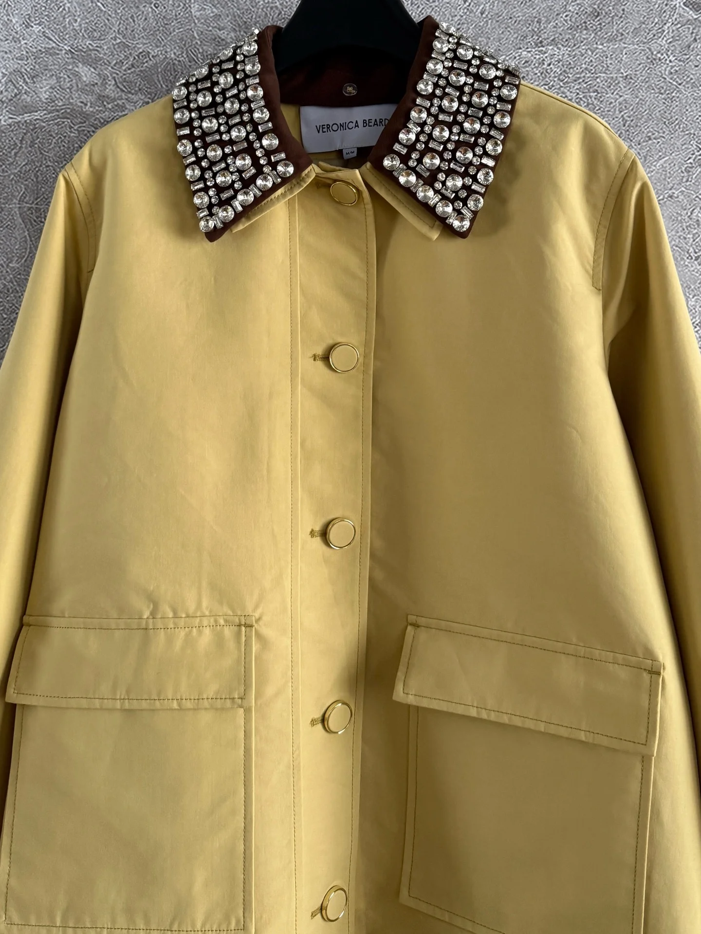 Uncategorized Jackets Cotton Canvas Yellow-Silver S-M-L F85202609063530 - Image 6