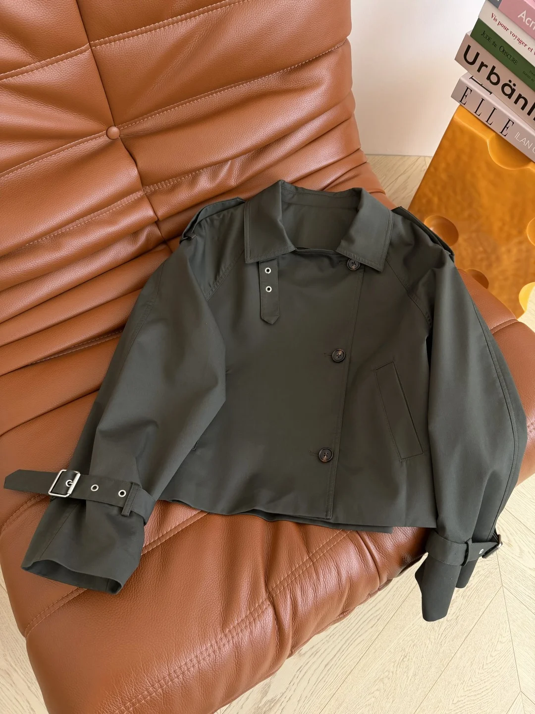 Uncategorized Jackets Dark Green-Beige S-L C55202609060809 - Image 6
