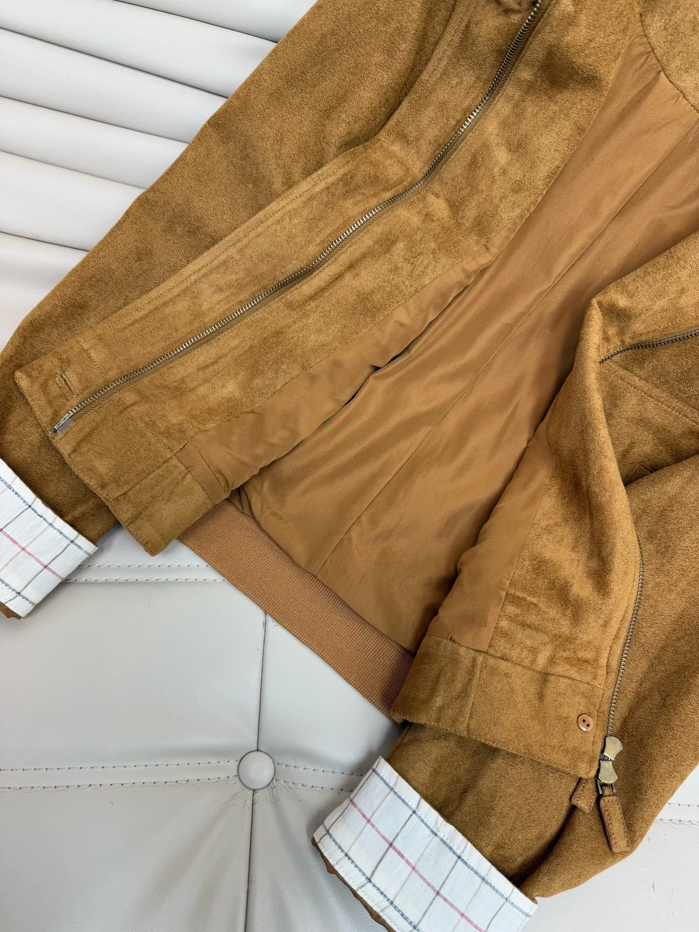 Uncategorized Jackets Suede Brown-White S-L C90202609060243 - Image 8
