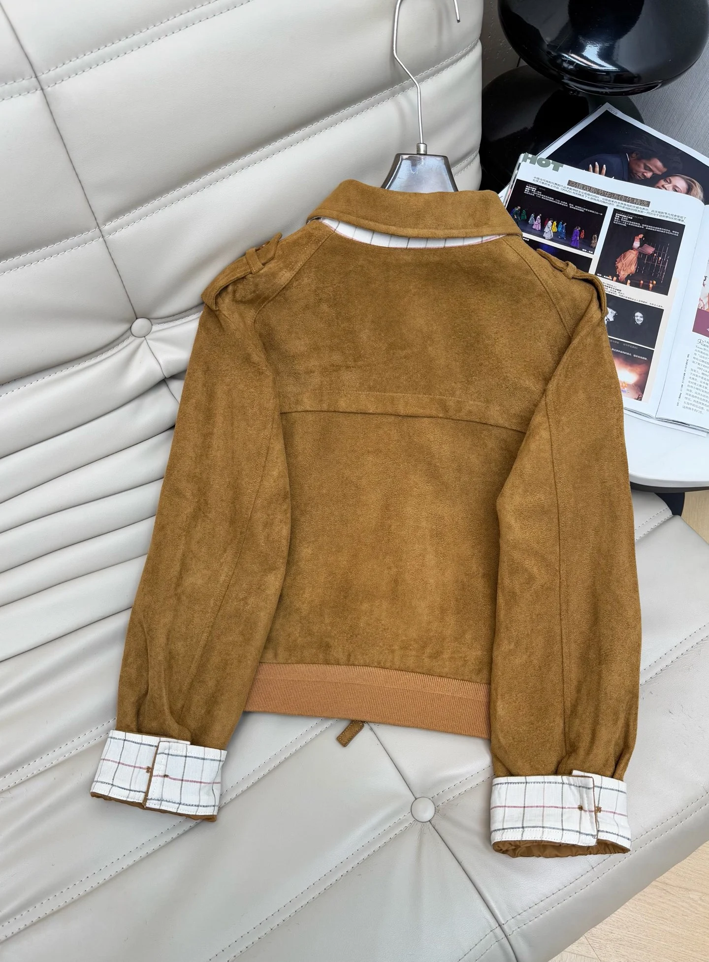 Uncategorized Jackets Suede Brown-White S-L C90202609060243 - Image 9