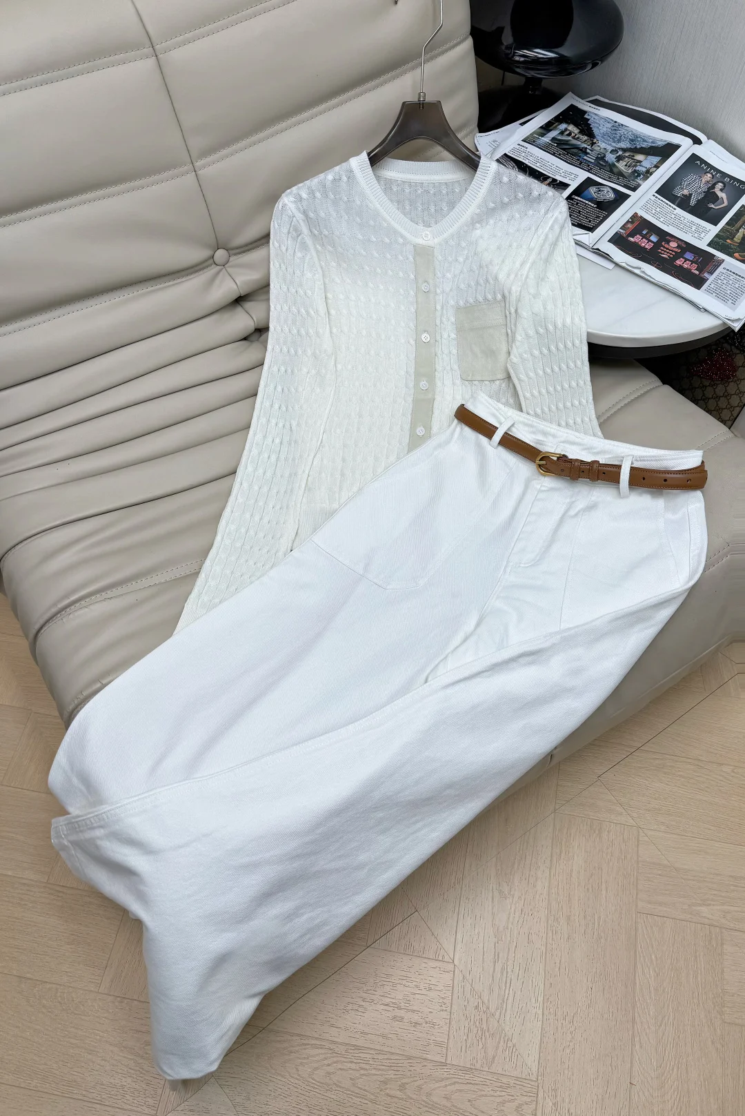 Uncategorized Jackets White-Brown S-L B30202609060255