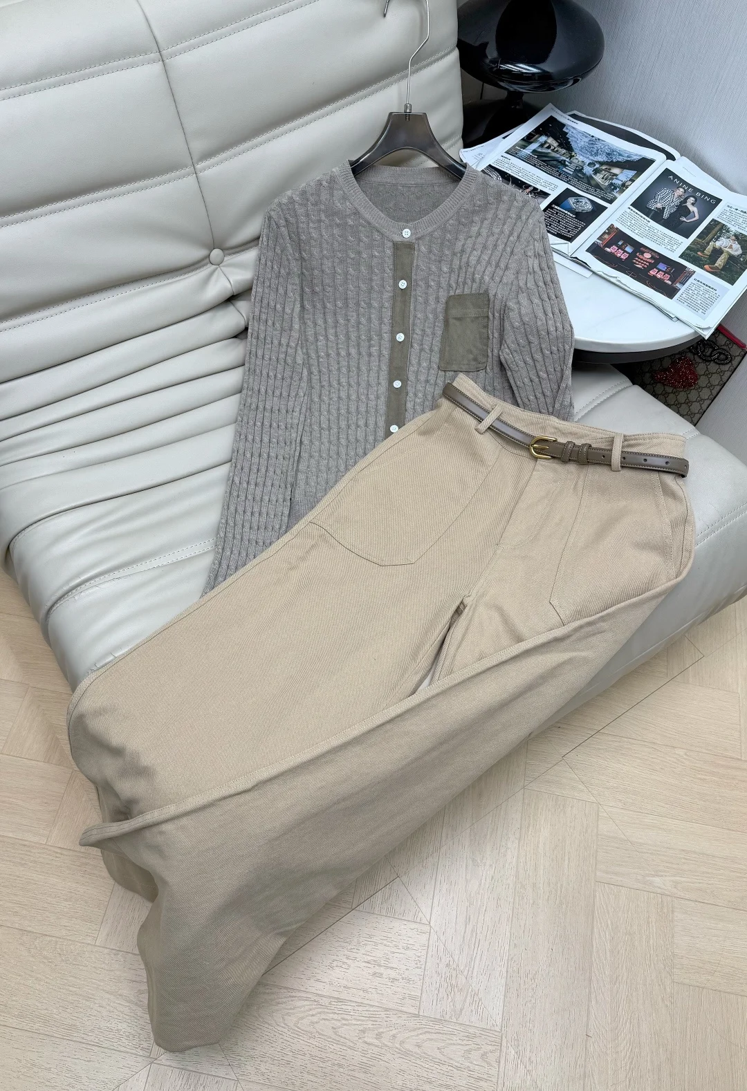 Uncategorized Jackets White-Brown S-L B30202609060255 - Image 3