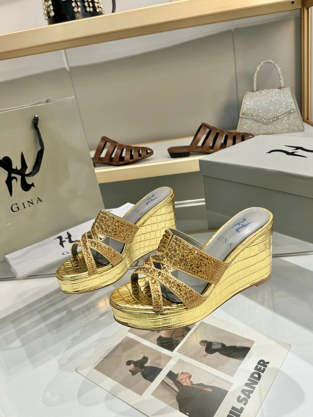 Uncategorized Mules Leather Rubber Gold EU36-41 B60202609111328 - Image 3