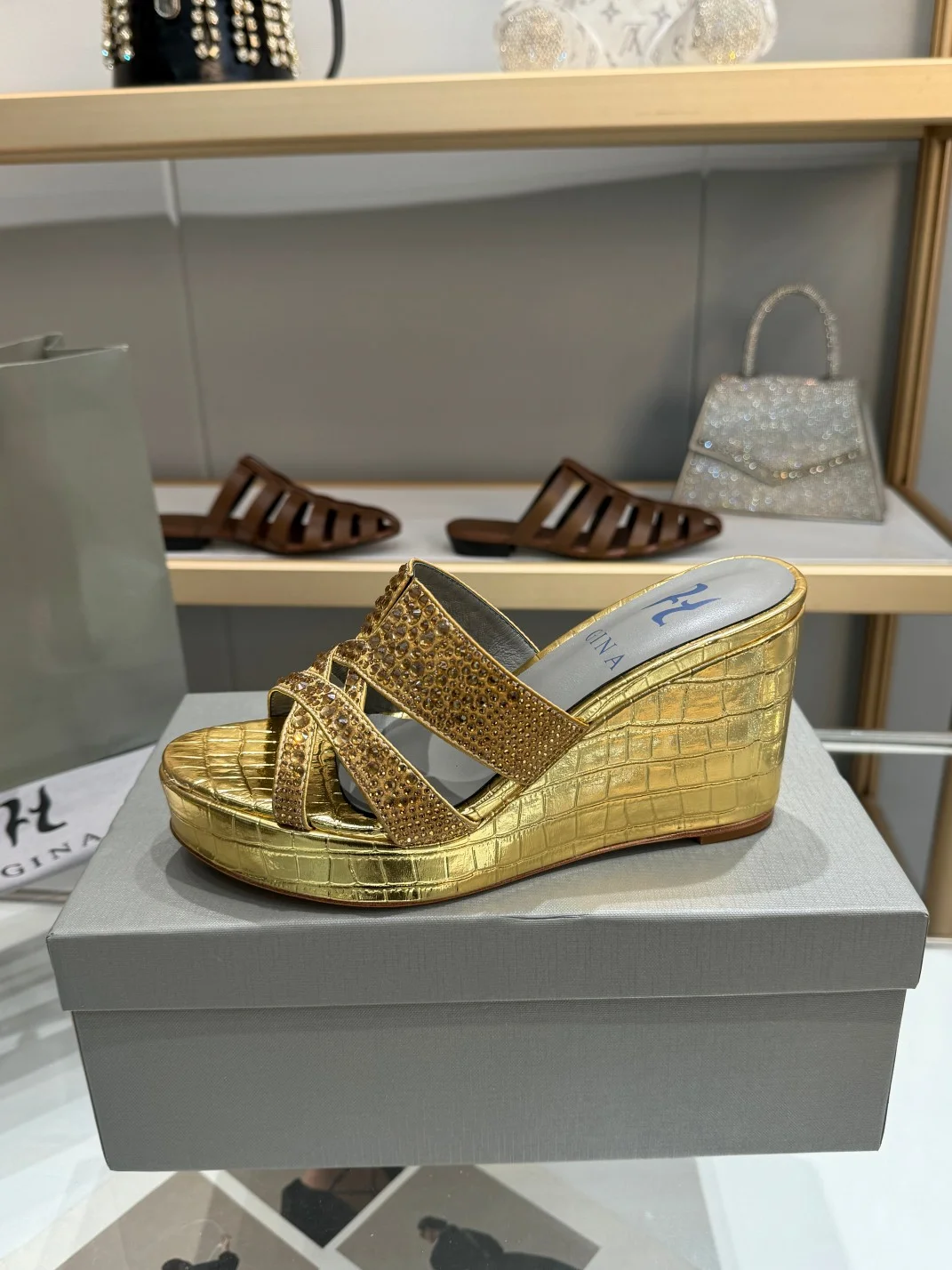 Uncategorized Mules Leather Rubber Gold EU36-41 B60202609111328 - Image 6