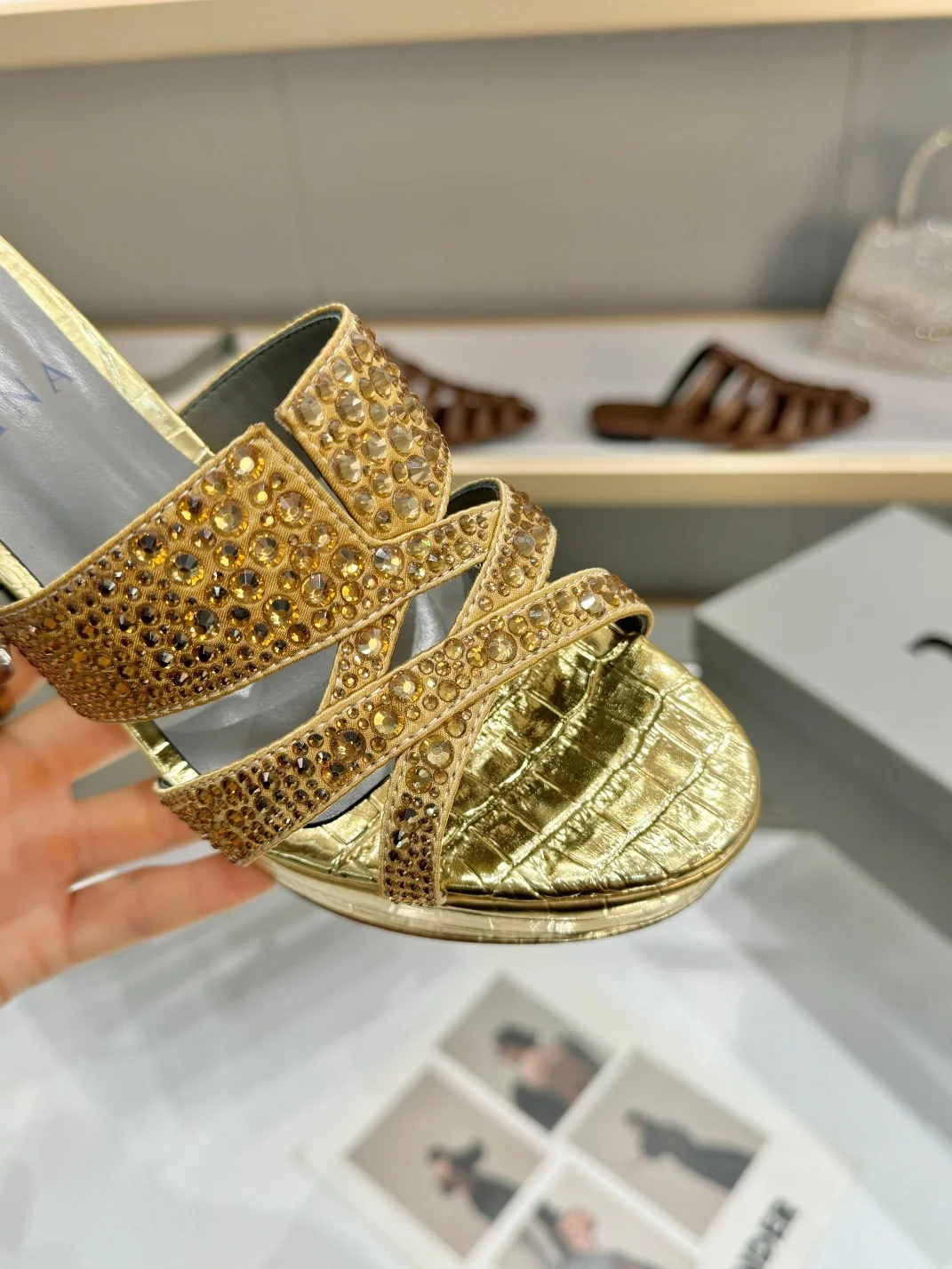 Uncategorized Mules Leather Rubber Gold EU36-41 B60202609111328 - Image 8
