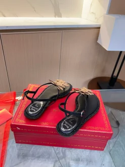 Alternative view of Uncategorized Sandals Crystal Leather Black-Tan EU35-39 B90202609110395