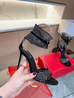 Alternative view of Uncategorized Sandals Crystal Suede Black-Silver EU35-39 B90202609110386