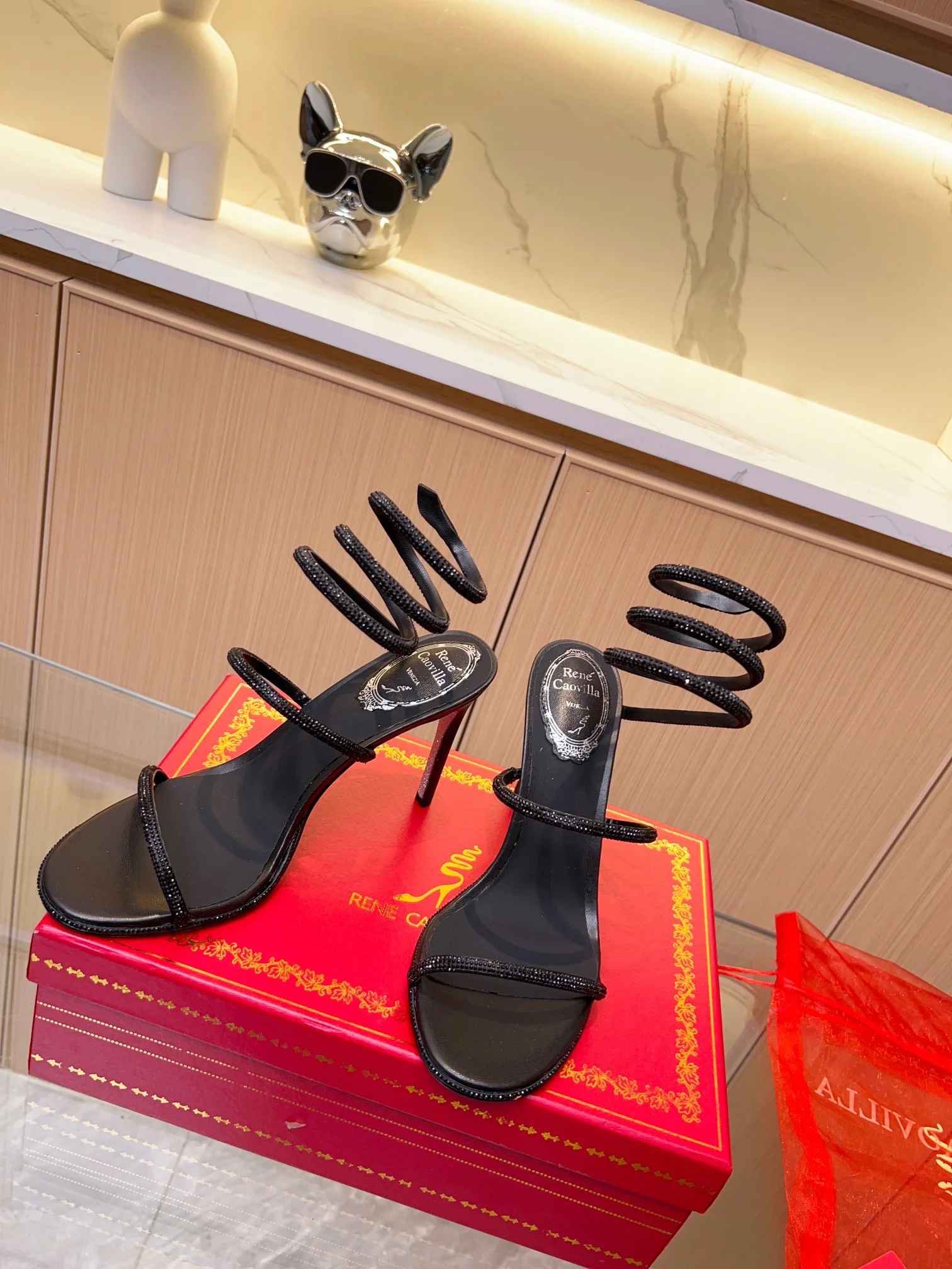 Uncategorized Sandals Silk Crystal Black-Silver EU35-39 B90202609110366 - Image 5