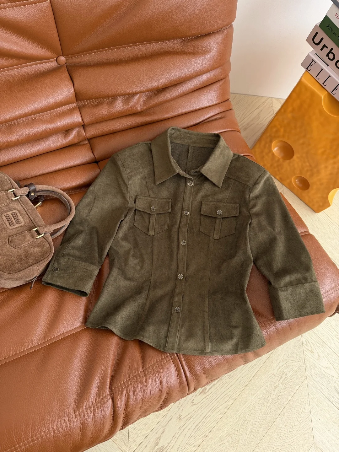 Uncategorized Shirts Brown-Green S-L B25202609060817 - Image 3