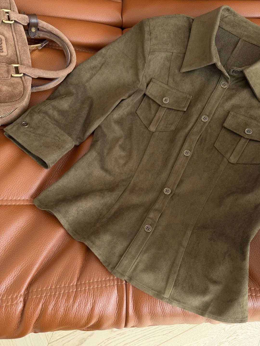 Uncategorized Shirts Brown-Green S-L B25202609060817 - Image 5