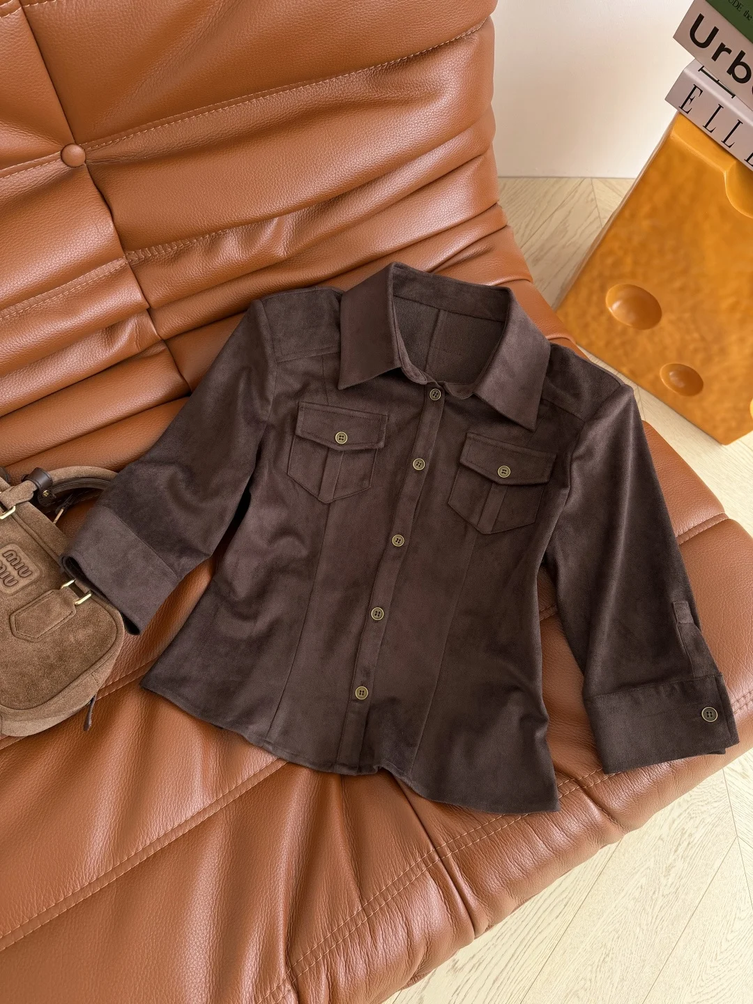 Uncategorized Shirts Brown-Green S-L B25202609060817 - Image 6