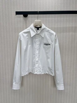 Uncategorized Shirts Cotton White-Black S-M-L B40202609060707