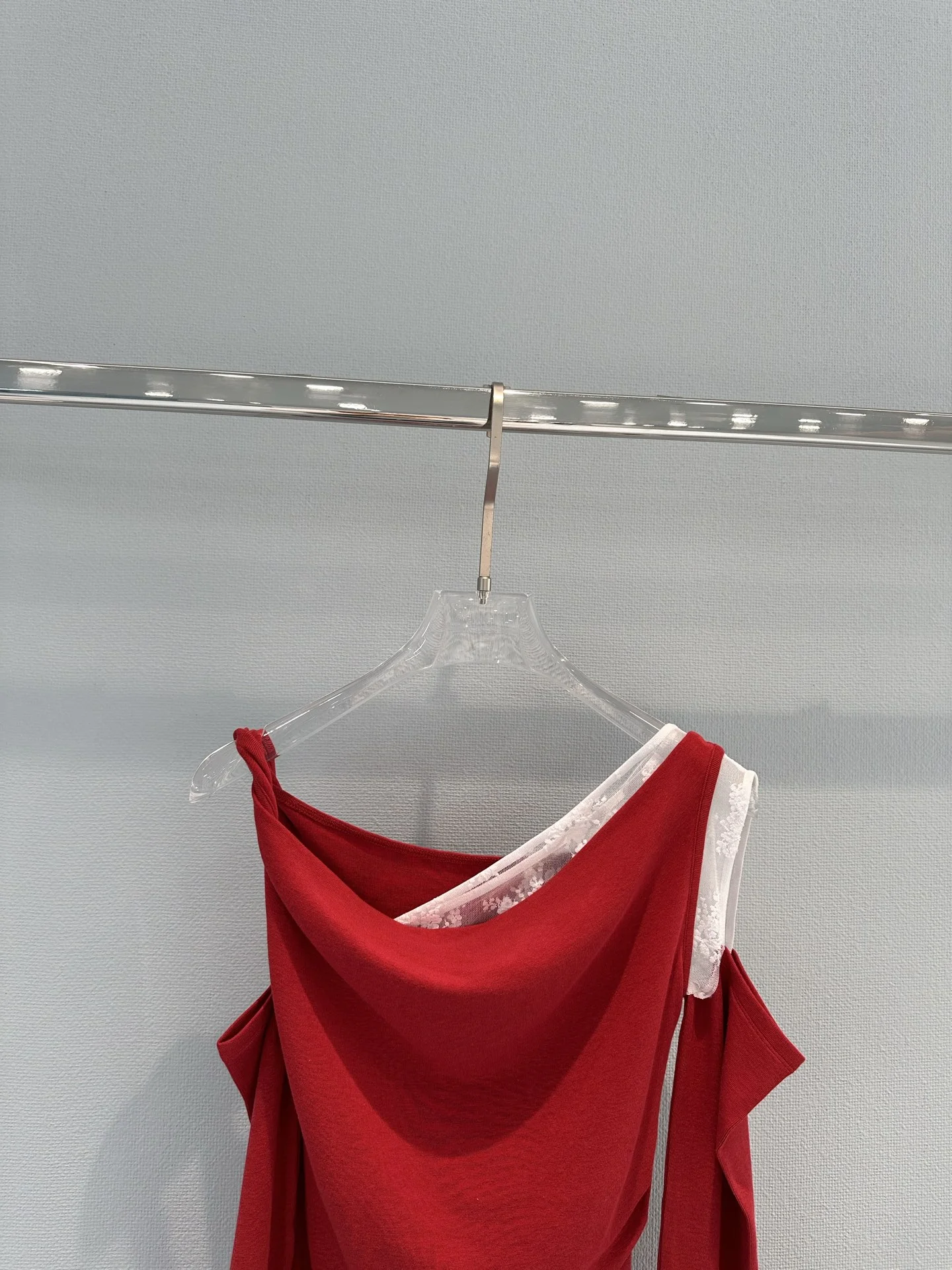 Uncategorized Shirts Lace Red-White S_M_L B00202609063124 - Image 4