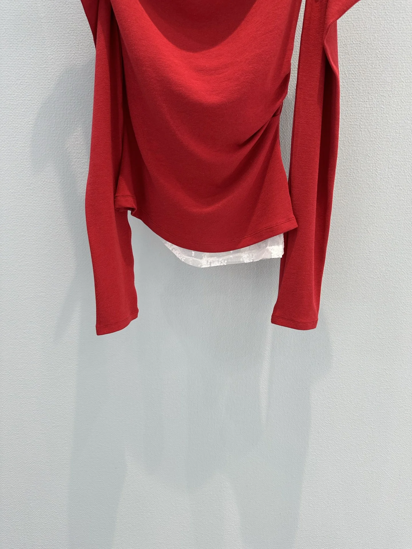 Uncategorized Shirts Lace Red-White S_M_L B00202609063124 - Image 7