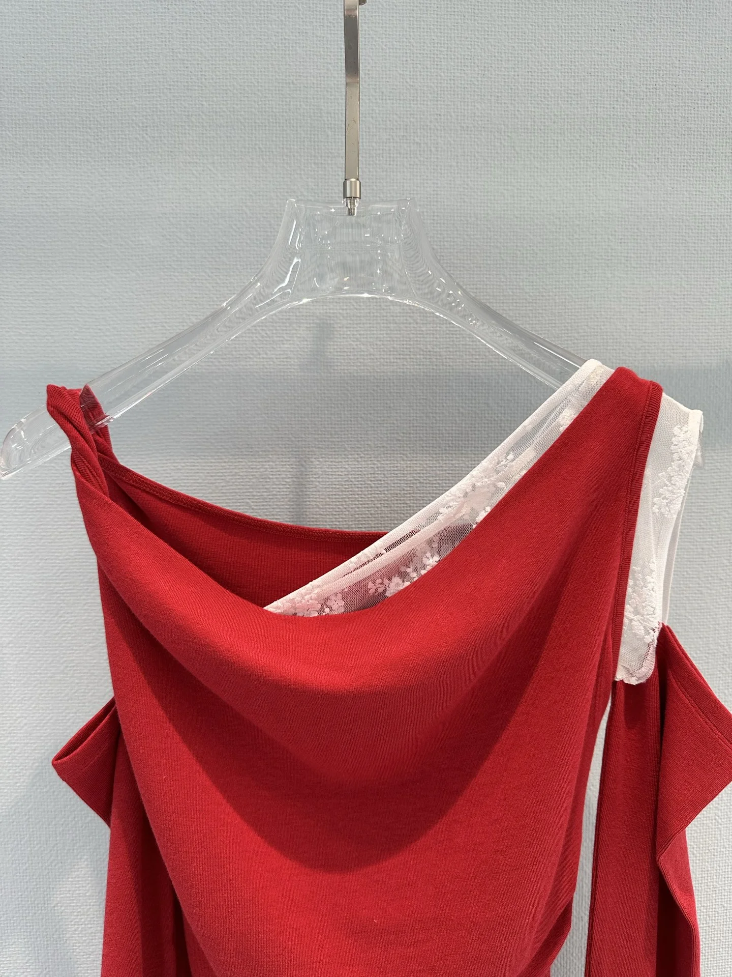 Uncategorized Shirts Lace Red-White S_M_L B00202609063124 - Image 9