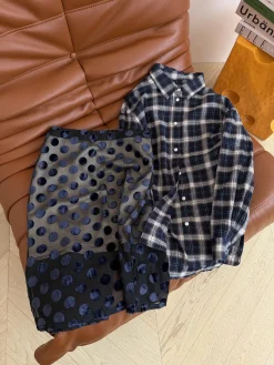 Alternative view of Uncategorized Shirts Navy-White S-L B35202609061383