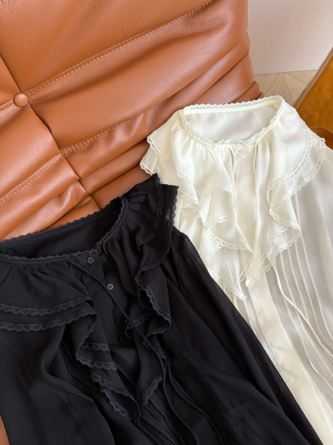 Uncategorized Shirts Rayon Black-White S-L C15202609060800 - Image 2