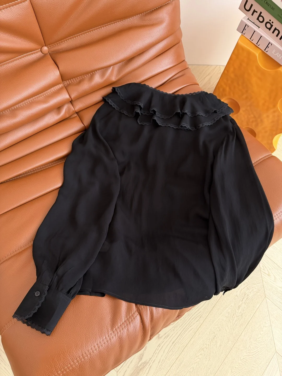 Uncategorized Shirts Rayon Black-White S-L C15202609060800 - Image 9