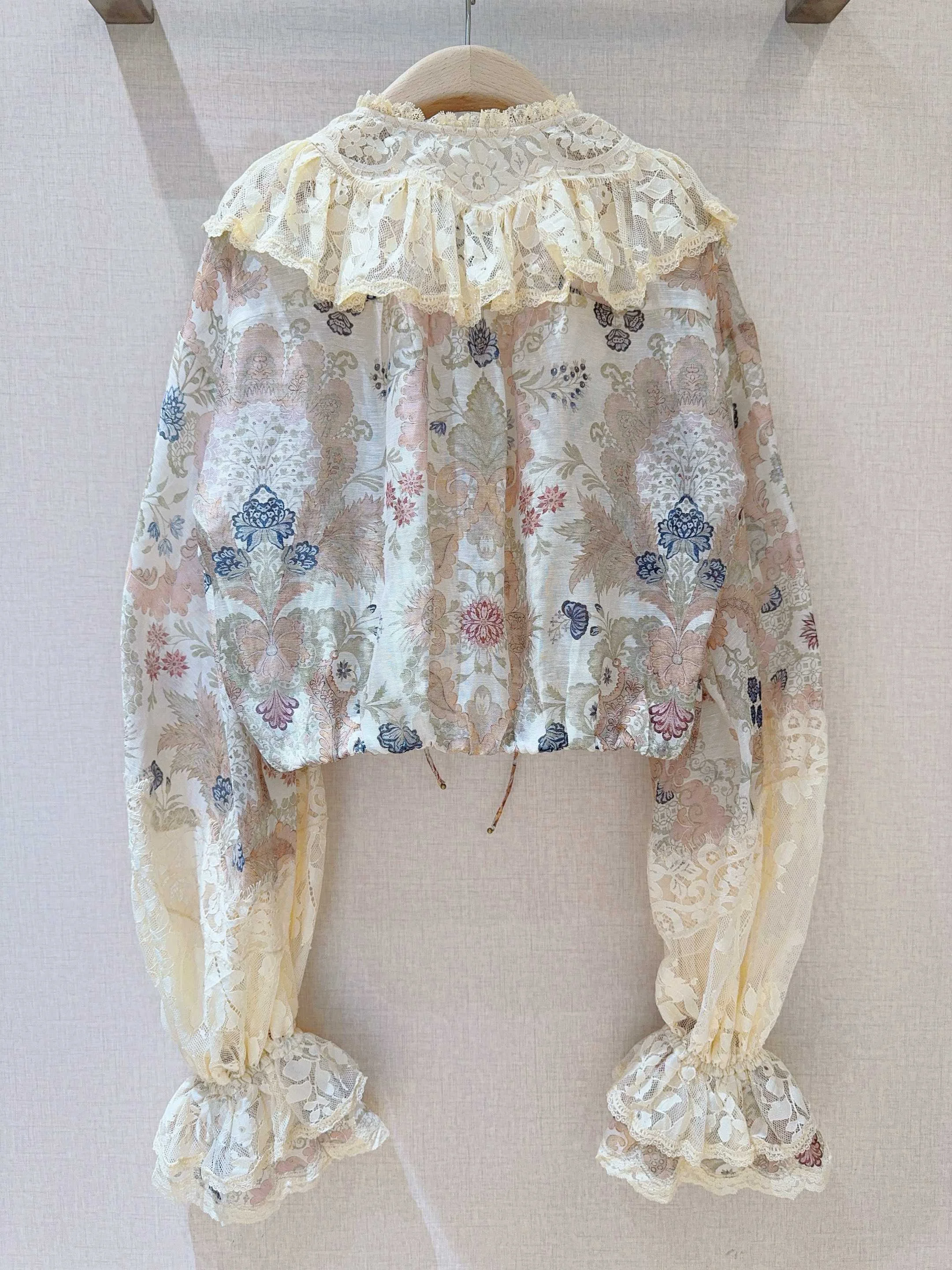 Uncategorized Shirts Silk Linen Cream-Pink S-XL D30202609063004 - Image 5