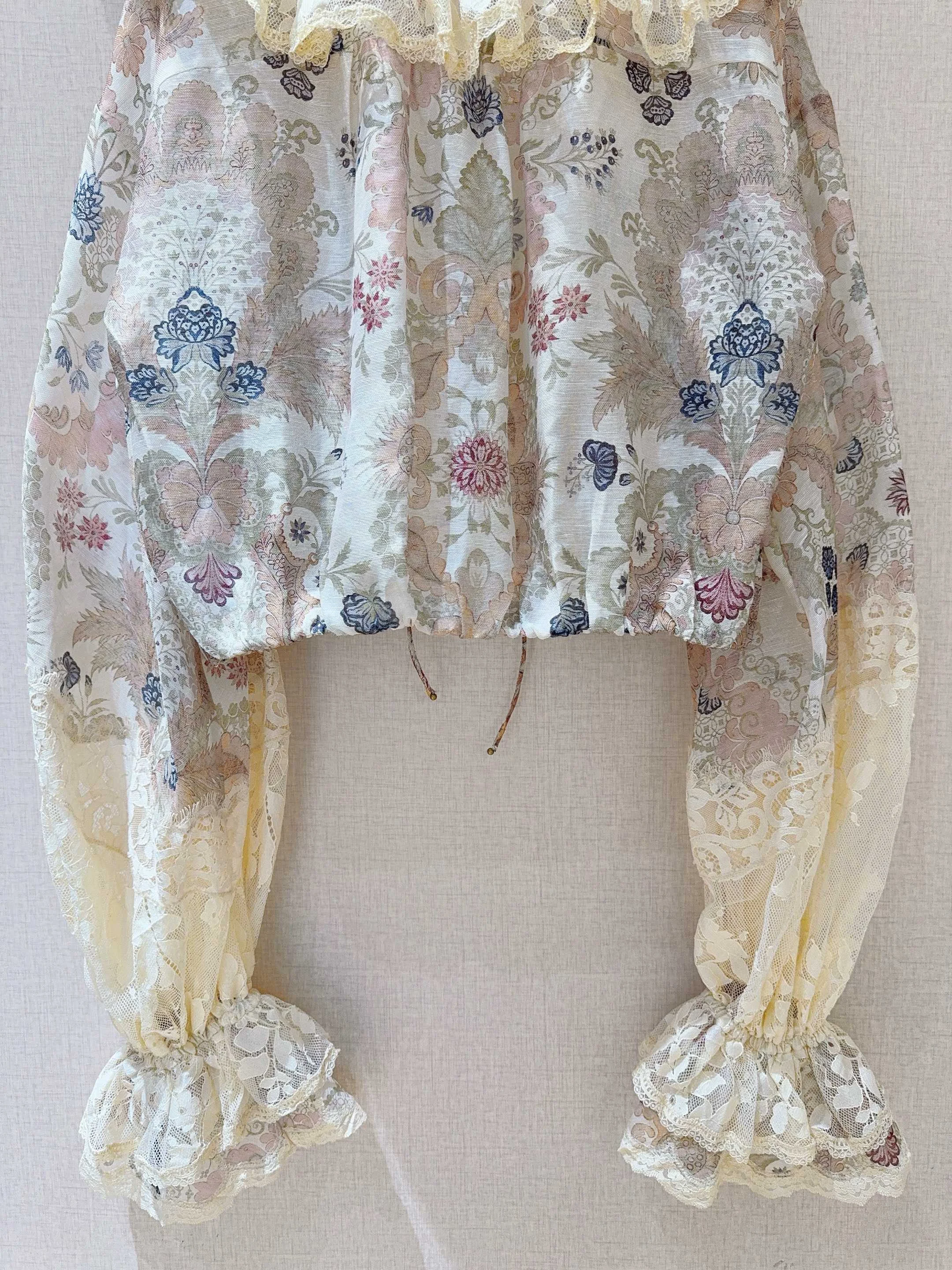 Uncategorized Shirts Silk Linen Cream-Pink S-XL D30202609063004 - Image 6
