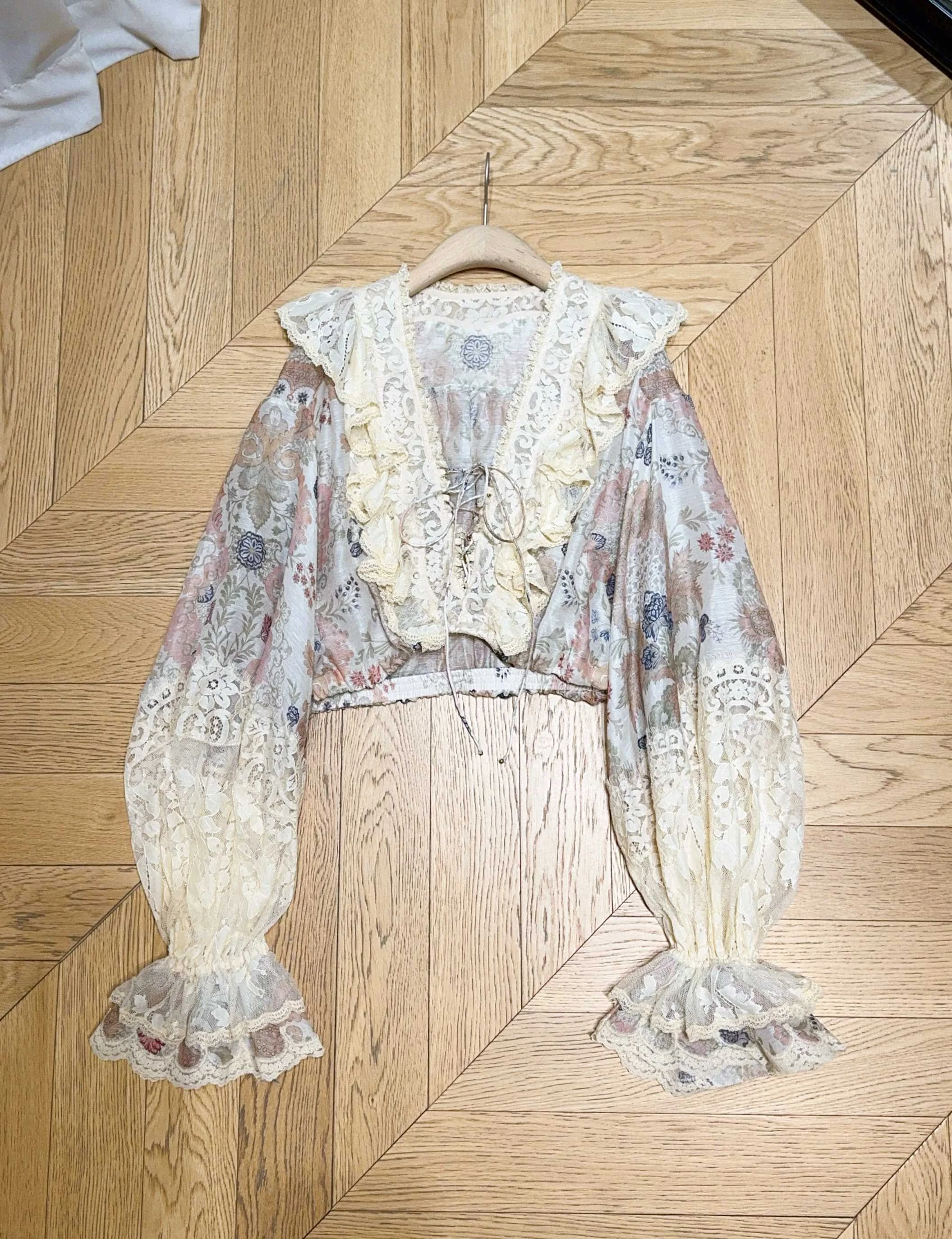 Uncategorized Shirts Silk Linen Cream-Pink S-XL D30202609063004 - Image 8