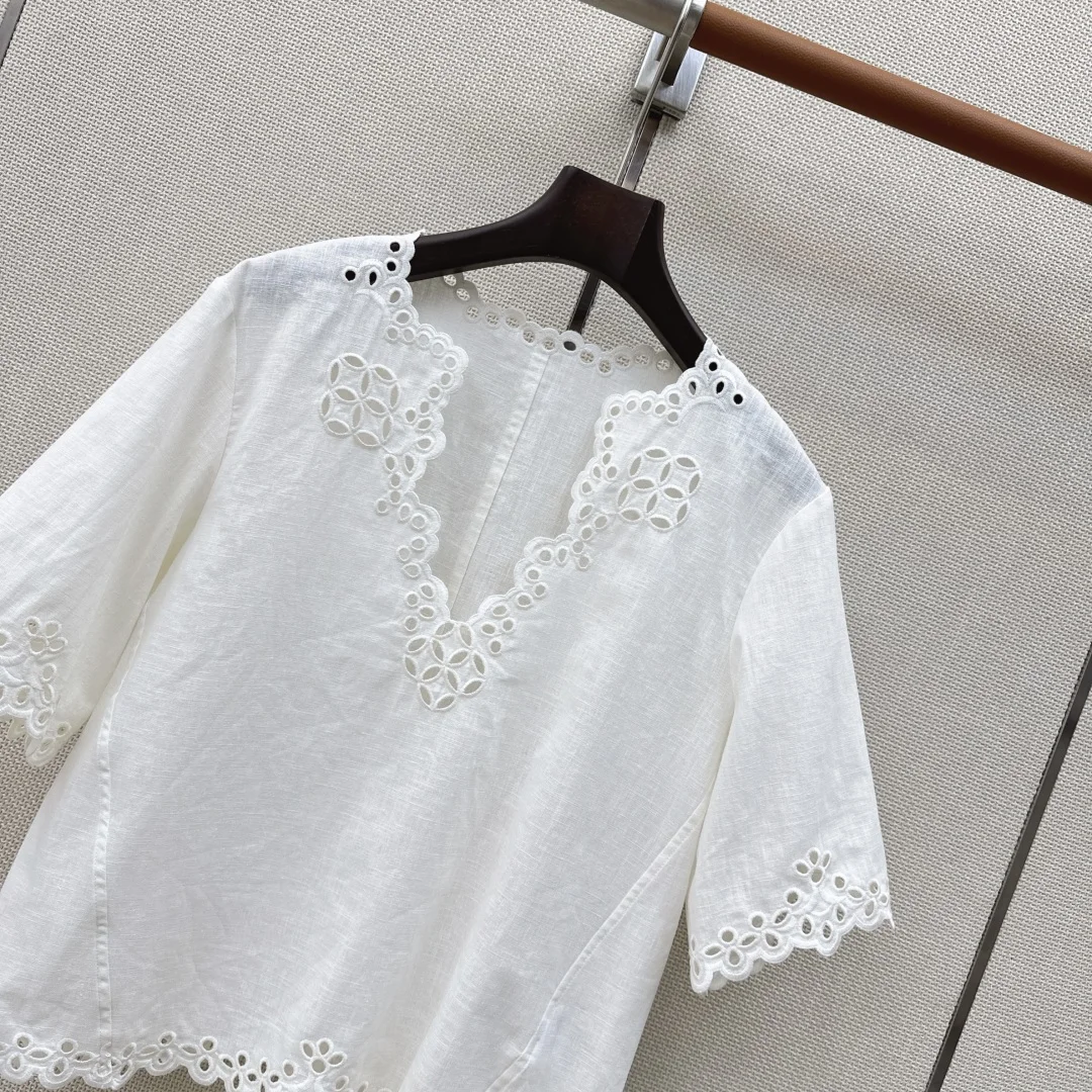 Uncategorized Shorts Linen Blend White S-M-L B55202609063421 - Image 4