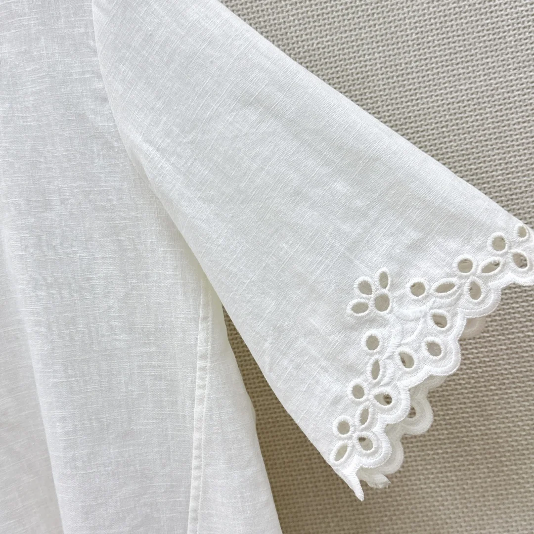 Uncategorized Shorts Linen Blend White S-M-L B55202609063421 - Image 8