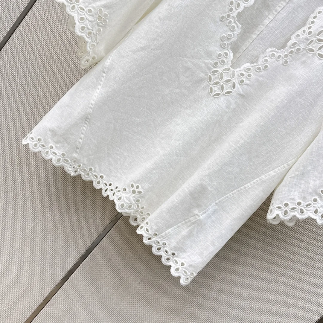 Uncategorized Shorts Linen Blend White S-M-L B55202609063421 - Image 9