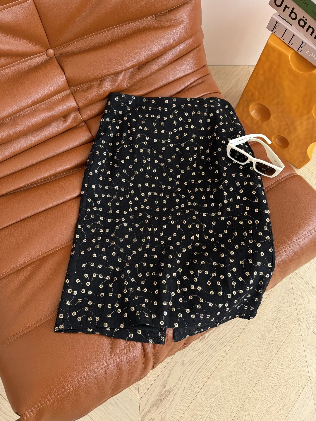 Uncategorized Skirts Black-Gold S-L B75202609060814