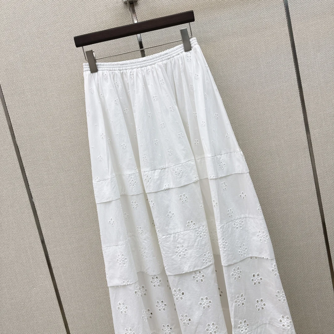 Uncategorized Skirts Cotton White S-L C35202609063380 - Image 2